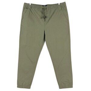 Forever 21 Men Olive Green Jogger Pants Size 2XL Elastic Waist w/Drawstring  NWT